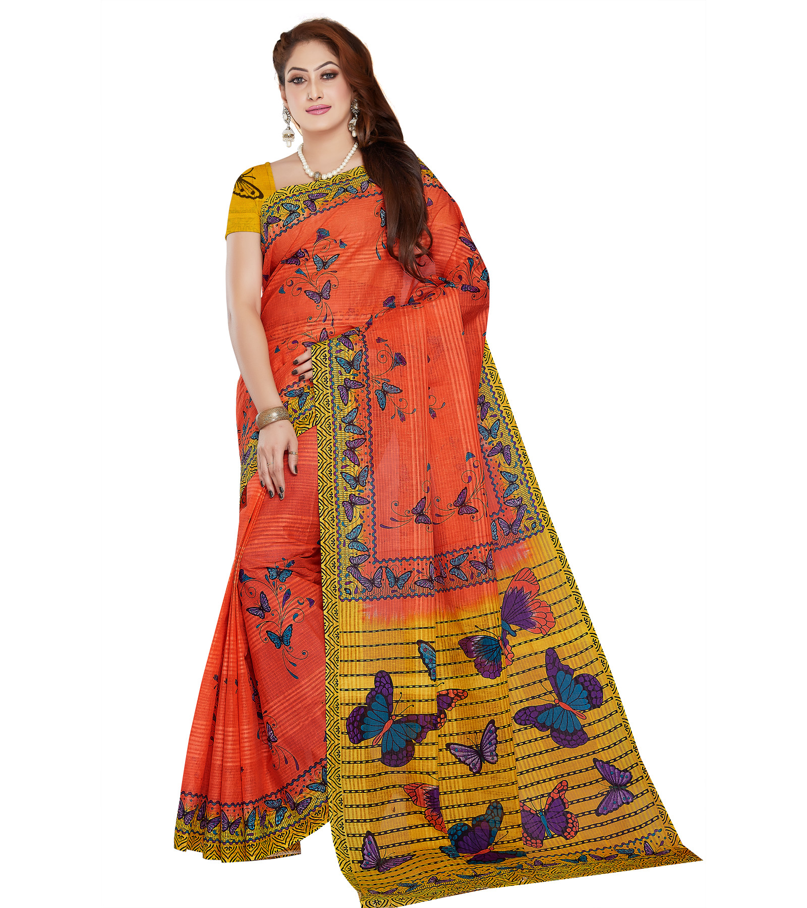  Exclusive Womens Pure Cotton Printed Sarees By Abaranji